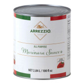 Arrezzio Classi Marinara Sauce All Purpose 6/Case - Rich & Flavorful - Chicken Pieces
