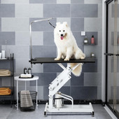 Chicken Pieces Hydraulic Dog Pet Grooming Table Heavy Duty Big Size Z-Lift Pet Grooming Table 