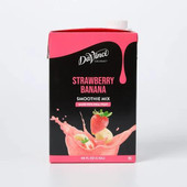 DAVINCI DaVinci Gourmet Strawberry Banana Real Fruit Smoothie Mix - 48 fl. oz./3 lbs - 6/Case 