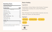 Raisin Medley Bulk Food Service 25lbs/11.34 kgs