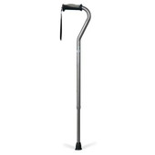  Hugo Adjustable Handle Cane Offset with Reflective Strap 