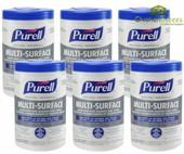purell Purell Professional Multi-Surface Sanitizing and Disinfecting Wipes, 110 Wipes (6/Case) 