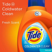  Tide Coldwater Clean Fresh HE Turbo Clean Liquid Laundry Detergent, 2.5L/84.5 oz (4/Case) 