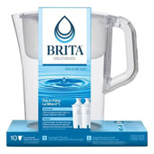 BRITA Brita Champlain 2.4 L (10-cup) Pitcher with 2 Filters 36.64oz/2.29 LBS 