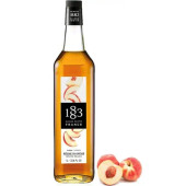 1883 Maison Routin White Peach Syrup 1LT/33.81oz (6/Case)