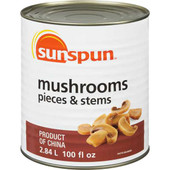 SUNSPUN Mushroom Pieces & Stems, Club Pack 2.84Litre SUNSPUN Chicken Pieces