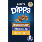 QUAKER Dipps Granola Bars, 3 Flavour 30 bar - Variety pack 935 g QUAKER Chicken Pieces