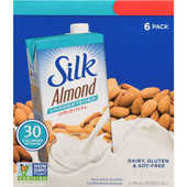 SILK Almond Beverage, Unsweetened Original, Dairy-Free 6x5.706 kg SILK Chicken Pieces