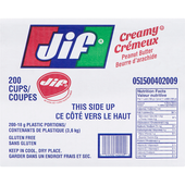 JIF Jif Peanut Butter Creamy 200 Cups 200x18.0 g