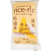 GOLD MOUNTAIN Large White Rice, Club Pack 18.1 kg