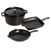 STAUB Cast Iron Cookware Set, 4-piece