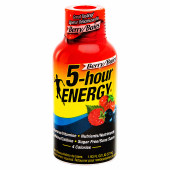 5-hour ENERGY Extra-Strength Berry Shot, 12-count - Powerful Energy Boost for Demanding Days- Chicken Pieces