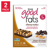 Love Good Fats Chewy Nutty Peanut Chocolatey Nut Bars - 2 Packs, 480g Total- Chicken Pieces