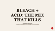Bleach and Acid: The Mix That Killed a Restaurant Manager