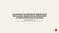 Gatorade Concentrate Shortages Explained: Smart Bulk