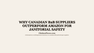 Why Canadian B2B Suppliers Outperform Amazon for Janitorial