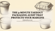 The 5-Minute Takeout Packaging Audit That Protects Your