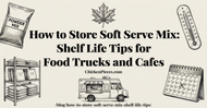 How to Store Soft Serve Mix: Shelf Life Tips for Food Trucks and Cafes