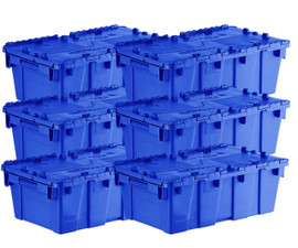 Orbis Grey Plastic FliPak® Stack-N-Nest Storage Tote With Lid - 22