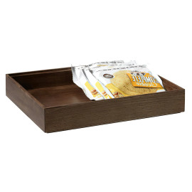 WB-1292WD-W - 12" X 9" Rectangular Stackable Wood Display Box With