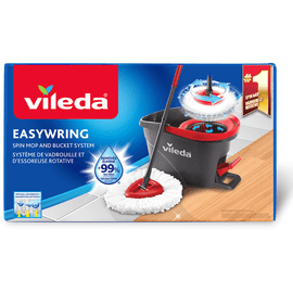 Vileda EasyWring RinseClean Spin Mop System, Two-tank bucket