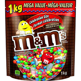 M&M'S Peanut Candies Celebration Size Stand Up Pouch 1000 g