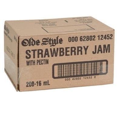 Olde Style Strawberry Jam, With Pectin, Portion | 16ML/Unit, 200 Units/Case