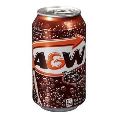A&W Root Beer Soft Drink, A&W Can | 355ML/Unit, 12 Units/Case