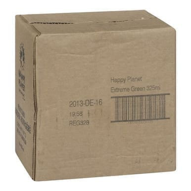 Happy Planet Extreme Green Smoothies, 100 Percent, Polyethylene | 325ML/Unit, 6 Units/Case