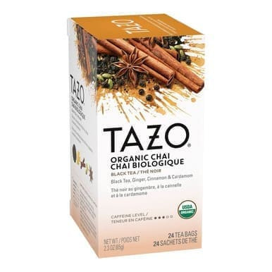 TAZO Organic Chai Tea Bags Bulk Food Service | 20UN/Unit, 6 Units/Case