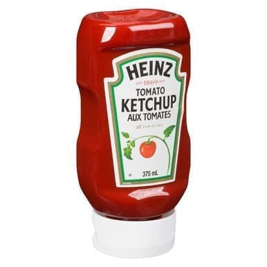 Heinz Ketchup, Upside Down Squeeze Bottle | 375ML/Unit, 24 Units/Case