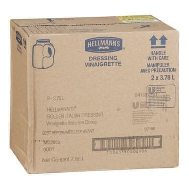 Hellmann's Golden Italian Dressing, Gluten Free | 3.78L/Unit, 2 Units/Case