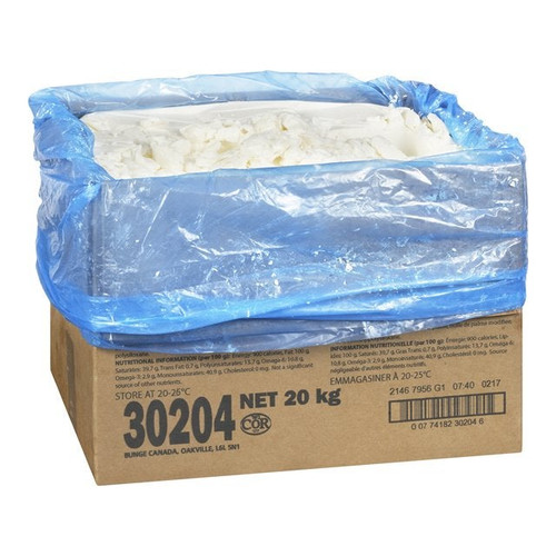 Bunge Vegetable Frying Shortening, Non Hydrogenated, Ca | 20KG/Unit, 1 Unit/Case