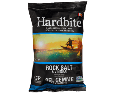 Hardbite Chips Rock Salt & Vinegar Potato Chips | 50G/Unit, 30 Units/Case