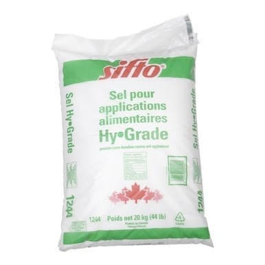 Sifto Hygrade Fine Salt, #1244 | 20KG/Unit, 1 Unit/Case