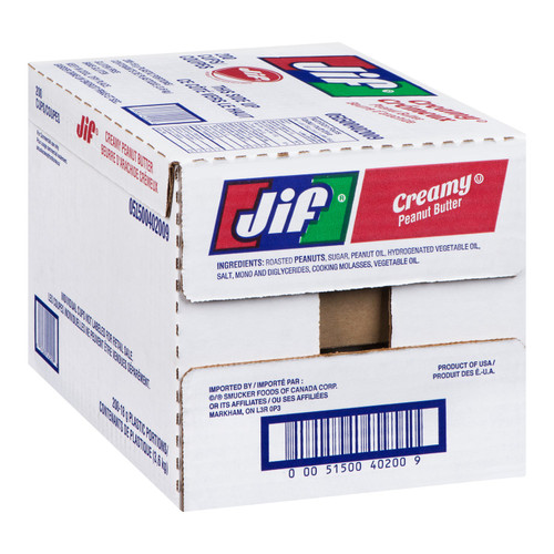 Jif Creamy Peanut Butter, Portion | 18G/Unit, 200 Units/Case