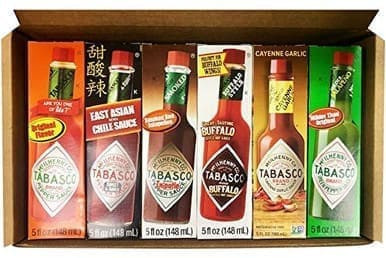 Tabasco Hot Sauce, 6 Flavor Variety Gift Pack Bundle-5oz each