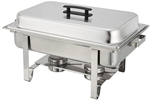 A2ZCHEF 8 Qt. Full Size Stainless Steel Chafer with Folding Frame