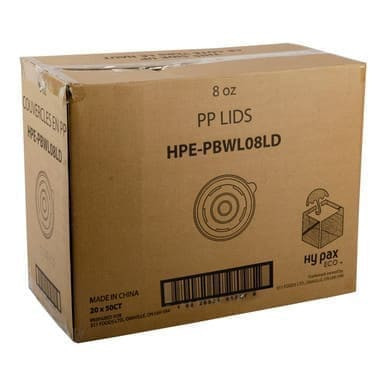 Hy Pax Plastic Lids, For 8oz Paper Container, Ecology Friendly | 1000UN/Unit, 1 Unit/Case