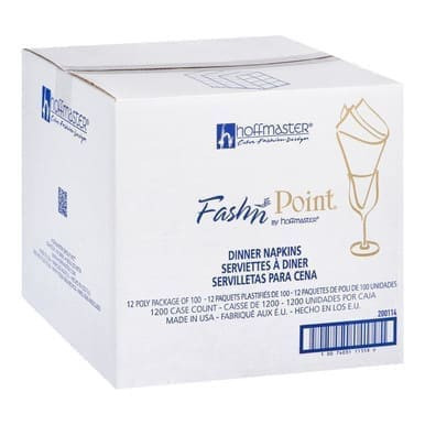 Hoffmaster Dinner Napkins, Recycled Natural 1/4 Fold | 50UN/Unit, 24 Units/Case
