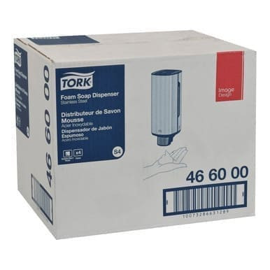 TORK Stainless Steel Manual Foam Hand Soap Dispenser | 1UN/Unit, 4 Units/Case
