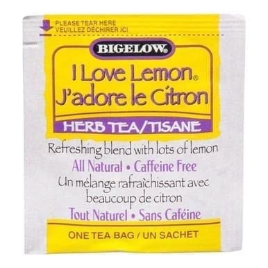 Bigelow Herbal Lemon Tea, I Love | 28UN/Unit, 6 Units/Case