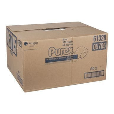 Purex 2 Ply Toilet Tissue, White 506 Sheets | 1UN/Unit, 60 Units/Case
