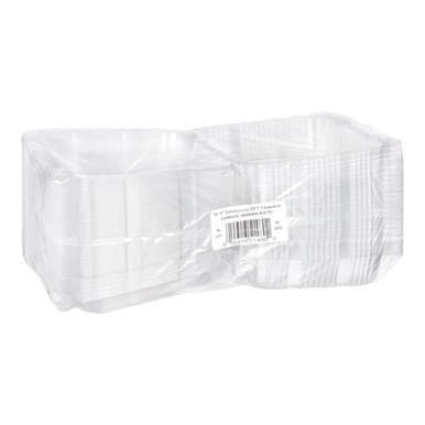 Par Pak Clear Plastic Clamshell Containers, 9 X 9In, Pete | 300UN/Unit, 1 Unit/Case