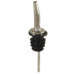 Spill Stop Slow Chrome Spout Pourers, Polyethylene Cork | 12UN/Unit, 1 Unit/Case