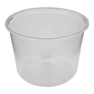 Microlite 16oz Micro Clear Plastic Containers, 4.56x3.38In, PP | 50UN/Unit, 10 Units/Case