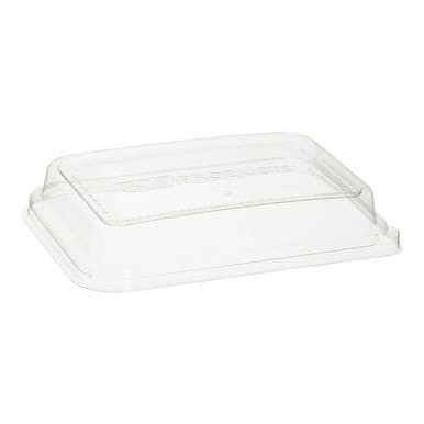 Polar Plastics Clear Plastic Dome Lids, For 24oz Bagasse Container | 50UN/Unit, 8 Units/Case