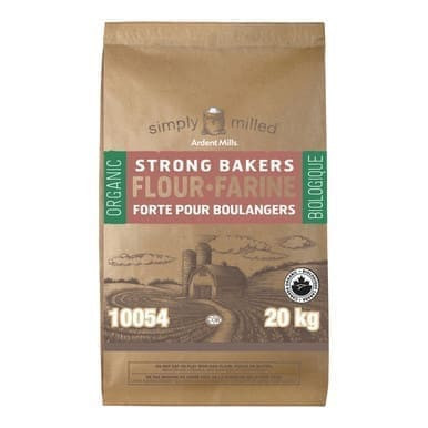Simply Milled Strong Bakers Organic Flour Bulk Food Service | 20KG/44 Lbs