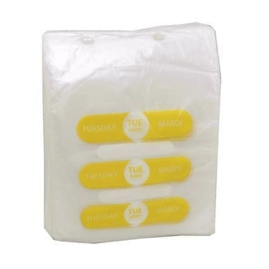 Hy Pax Small Plastic Portion Bags, 7.5 X 6.5In, Tuesday | 2000UN/Unit, 1 Unit/Case