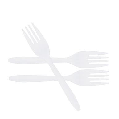 Gordon Choice GFS  White Polypropylene Plastic Forks, Medium Weight, Cutlery | 1000UN/Unit, 1 Unit/Case